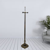 Tiffany Floor Lamp Base Traditional Metal Antique Brass